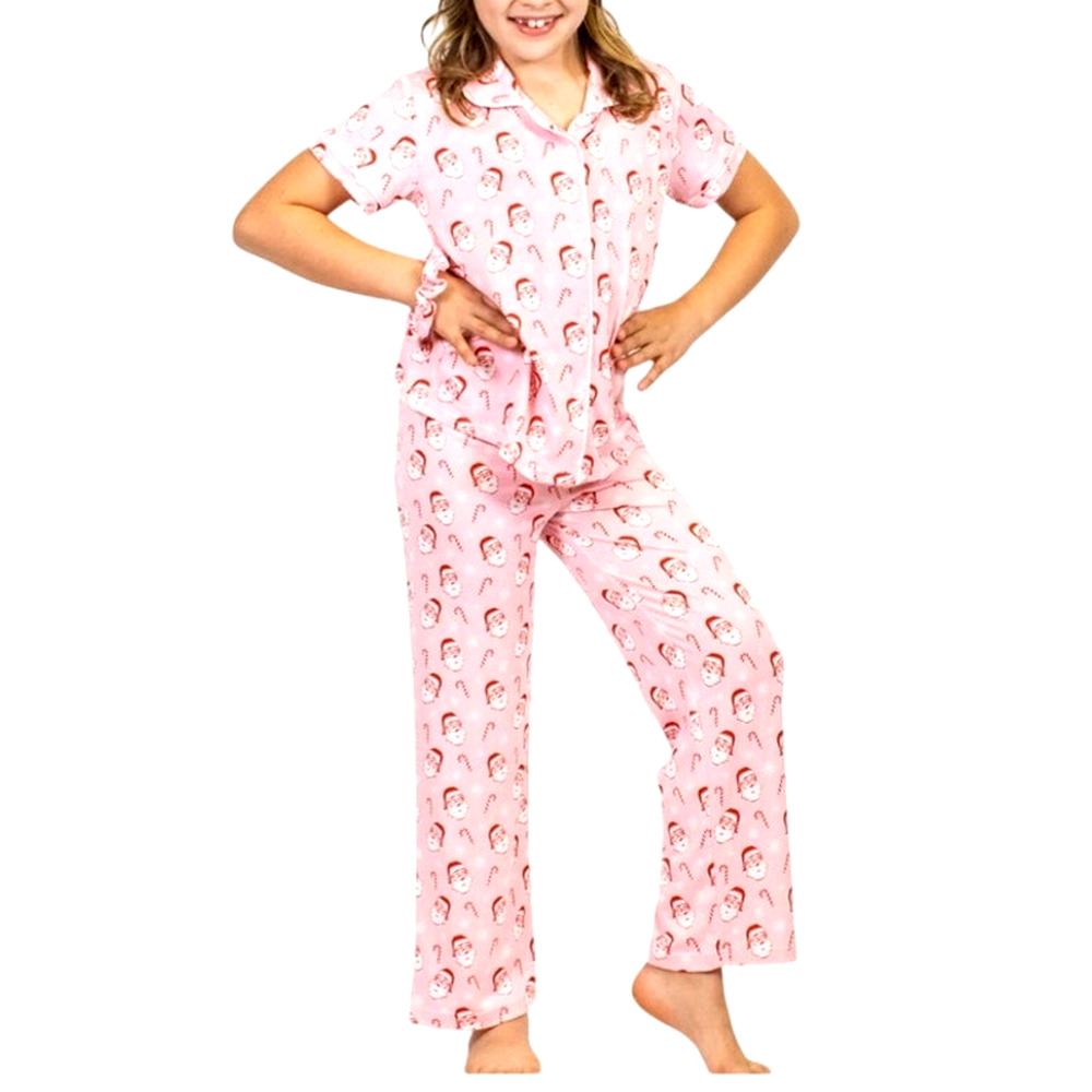 The Royal Standard Girl's Large 10-12 Candy Cane Cutie Shirt Pants Scrunchie Set